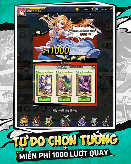 Tải Hack Học Viện Bá Vương Mobile